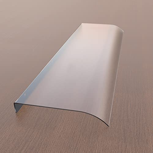 KDDFN Marquesina para Puertas y Ventanas,Toldo de Patio Transparente Exterior,Diseño de Curva Moderno,UV Lluvia Nieve Proteccion,Fácil de Instalar,para Puertas y Ventanas (40x70cm/16 x28) Cover