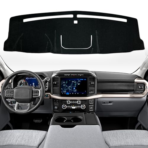 Biifoxee Dash Cover Custom Fit for Ford F150 2021 2022 2023 Dashboard Cover Dashcover Dash Mat Protector Carpet Pad