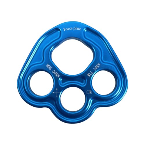 rockible Paw Rigging Plate for Rope Access and Climbing Activities, Blue