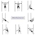 FEIERDUN Doorway Pull Up and Chin Up Bar Upper Body Workout Bar for Home Gym Exercise Fitness & 440 LBS (Blue, L36.6~45