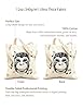XIARON Unbleached Canvas Tote Bag happy monkey with flying musical notes 340g/m² thick fabric Uses as a tool bag L Coffee #5