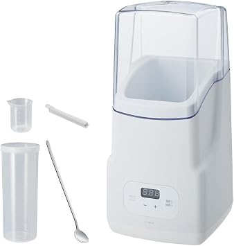 simplus SP-YG01 Yogurt Maker, Stainless Steel Spoon, Low Temperature Cooking, Temperature Setting, Timer Setting, Easy Care, Soy Milk, Salad Chicken, Fruit Vinegar, Sweet Sake, Natto, Koji Malt, Fermented Foods