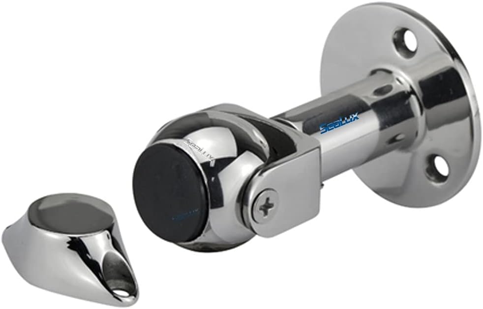 SeaLux Marine 316 Stainless Steel Pivoting Magnetic Door and Window Holder Set Adjustable 3.5" to 4.5" (Large)