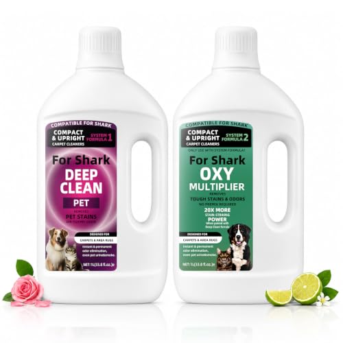 2 Pack Carpet Cleaner Solution for Shark StainStriker & CarpetXpert Series
