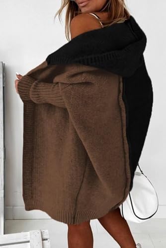 Image of Astylish Women 2026 Fall Clothes Outfits Hooded Knit Cardigan Sweaters