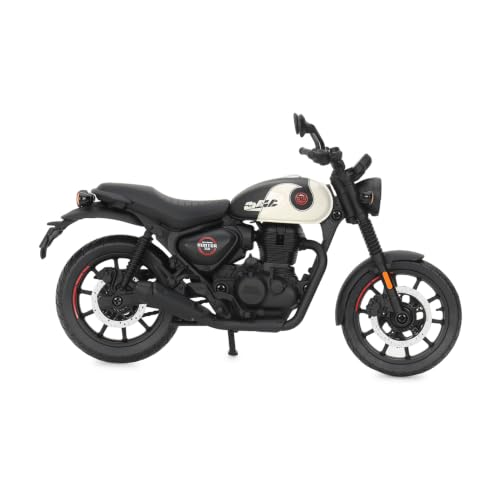Image of Royal Enfield Hunter 350 Scale Model | 1:12 Diecast Metal & Plastic | Working Suspension&Side Stand | Steerable Handlebars | Free-Rolling Wheels | Authentic Mirrors | Collectors Essential Tokyo Black