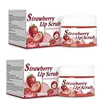 2PCS Lips Scrub Fruit Flavor Watermelon Vanilla Lip Scrub Moisturizing Nourishing Exfoliating Dead Skin