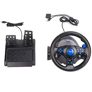 Cigemay 3-w-1 Kierownica Wyścigowa z Pedałami