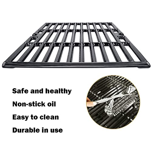 GFTIME Gusseisen Grillrost 43 x 24cm für Charbroil 463420508, 463420509, 463420511, 463436213, 463436214, 463436215, 463440109, 463441312, 463441514, 463461613 Gasgrills, 3 Stück