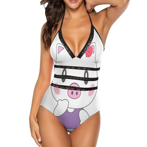 Maillot de bain une pièce femme cochon idéal pour la plage