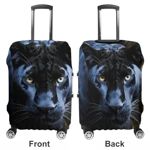 Carry on Luggage Cover Panther With Blue Eyes Suitcase Covers for Luggages Tsa Approved Travel Luggage Sleeve Protector Elastic Suitcase Protector Anti-Scratch Washable Fits 19-30 Inch Case -XL3