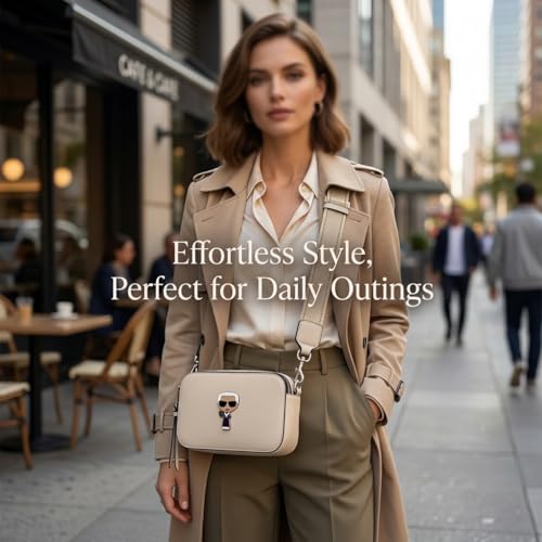 Image of Coivin & Kiein Crossbody Bags Women Trendy Snapshot Camera Bag, Small Shoulder Handbags Satchel (beige-2)