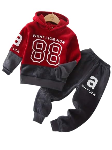 KidsCuddles Winter Baby Boy Girl Velvet Woolen Top Bottom Set, Kids Wear Sweatshirt and Bottom Set - Review, Price and Buying Guide