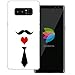Produktbild dessana Mustache transparente Schutzhülle Handy Case Cover Tasche für Samsung Galaxy Note 8 Mann mit Krawatte