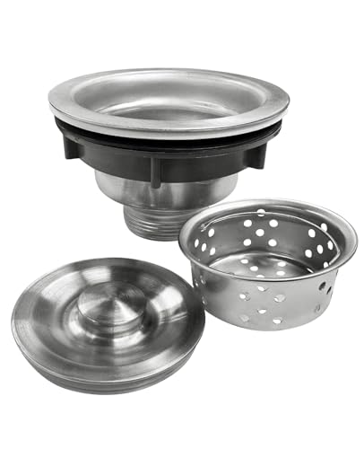 Kit de desagüe para fregadero de acero inoxidable 3-1/2 pulg