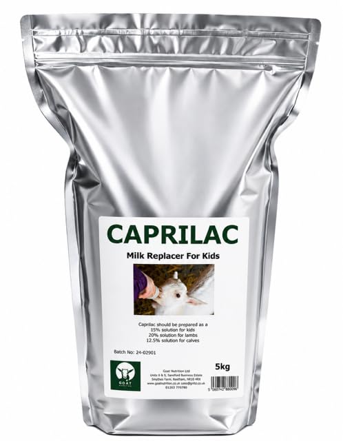 Caprilac Goat Milk Replacer - 5kg – Skim Milk Powder for Rapid Growth & Development – Easy to Mix, Highly Digestible, 11 Vitamins & Minerals