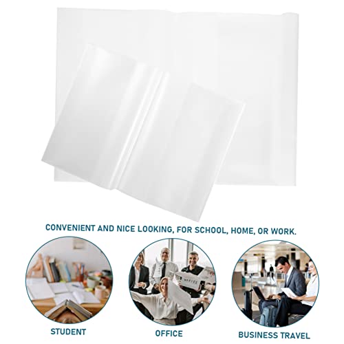 ULTECHNOVO 20Pcs A5 Capa De Livro De Contas Livro De Exercícios Transparente A5 Pp