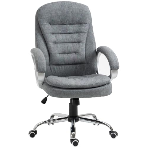 Image of Vinsetto High Back Home Office Chair Adjustable Height, Headrest Grey