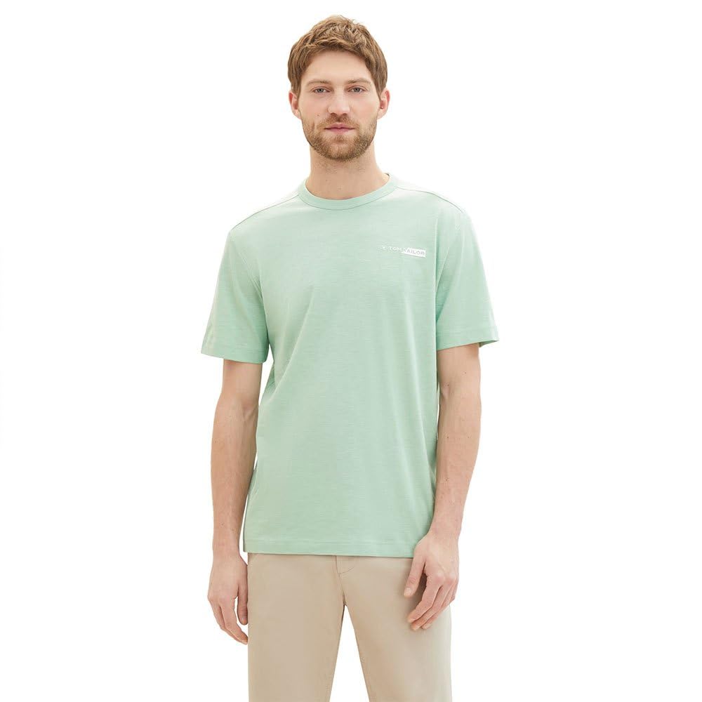 TOM TAILOR Men's T-Shirt, 23383 - Paradise Mint, S