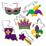 6 pc Mardi Gras cookie cutter set L9020