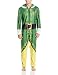 Warner Brothers Men's Buddy The Elf Hooded Uniform Union Suit, Green Velvet, L