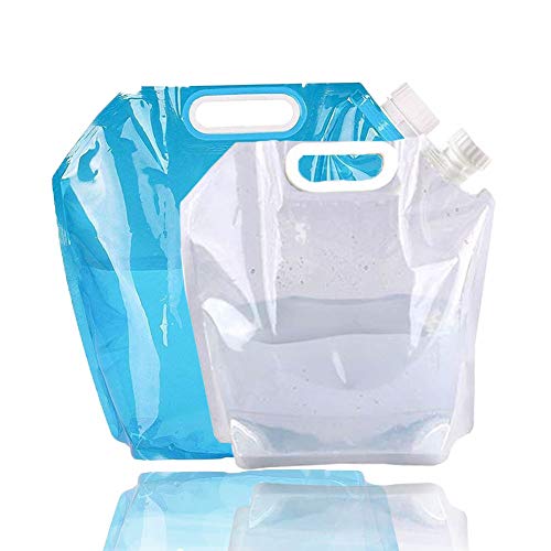 5L+10L/4Gal Litres Collapsible Water Jug Container, Freezable, BPA Free Plastic Water Carrier Tank