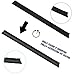 Water Activated Barrier for Flooding 5 Ft x7.8Inch Absorbent Flood Barriers for Home Sandless Sandbag Reusable Water Diverter for Door Garage Basement Prevention Rain Hurricane 6 Pcs Black