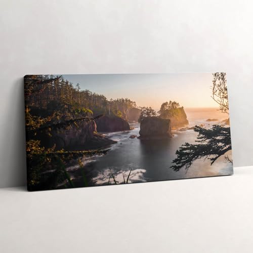 Peinture murale l'image imprimée sur toile 120x60cm paysage rochers nature