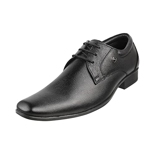 Mochi Mens Leather Black Lace-up Shoes (Size (7 UK (41 EU))