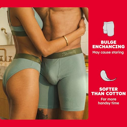 Boxer con bragueta Shinesty de pata larga en pack individual para hombre 5