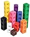 edxeducation Math Cubes | Set of 100 Counting Blocks with 5 Shapes | Math Manipulatives for Preschoolers | Shape and Color Sorting Toys | 10 Colors