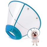 IN HAND Adjustable Pet Recovery Collar Cat Cone, US Patented Product Soft Edge Plastic Dog Cone Anti-Bite Lick Wound Healing Safety Practical Protective E-Collar