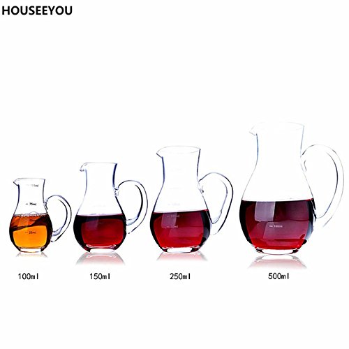 Multi Sizes100ml/150ml/250ml/500ml Glass Measuring Jug Wine Decanter