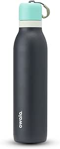 Owala FreeSip Twist Insulated Stainless Steel Water Bottle - 24 oz, Blue/Grey (Foggy Tide)