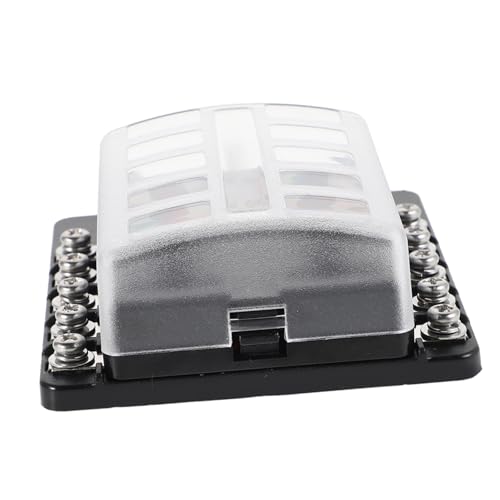 iplusmile 1 Juego De 10 Cajas De Fusibles Para Vehículos Recreativos Bloques De Fusibles Marinos Bloques De Fusibles Para Motocicletas Cajas De Distribución De Energía Portafusibles
