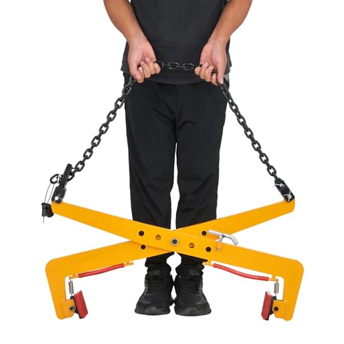 1763 lbs Granite Slab Lifting Clamp with Adjustable Wide Jaw : 14-35 in, Granite Carrying Scissor Clamp for Marble & Concrete Blocks Slate Sheets Curb Stones, Plate Lifting Tool (1763 lbs & 14-35 in)