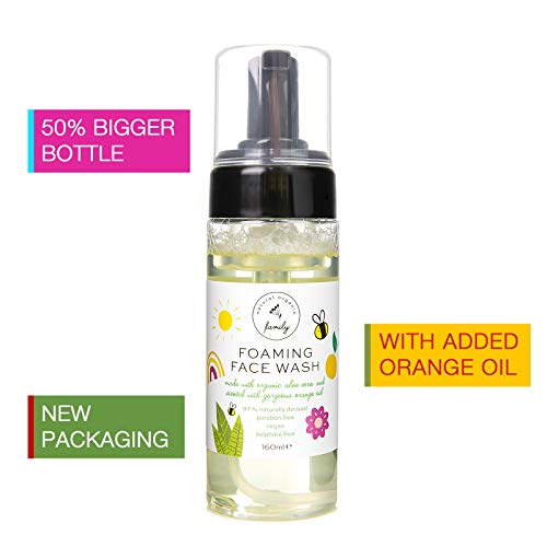 The Natural And Organic Family Kids Foaming Face Wash - Clean And Gentle Face Wash For Kids And Preteens - Made In The Uk #TOP3