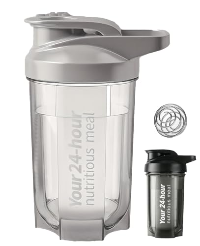 Proteínas, Botella para Proteina de Coctelera(500ml),Vaso Proteina Shaker para de Suplemento Fitness y Deportes,Vaso para Proteina con Mezclador Sin BPA y Leak...
