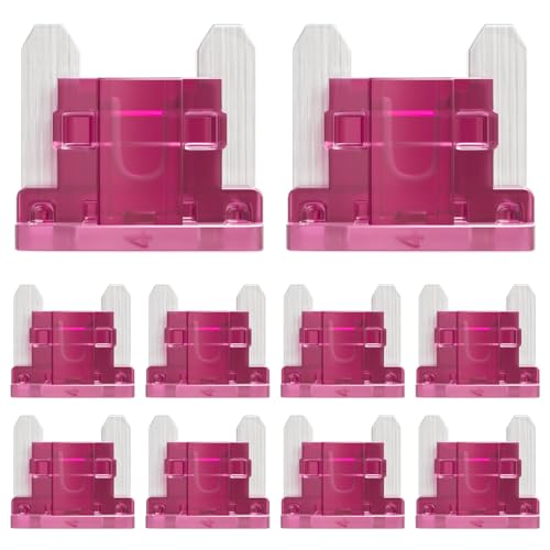 ALLECIN 50 Piezas 4A Micro Fusibles Coche 4Amp Fusible para Coche 4Amperios Low Profile Mini Auto Fuse para Moto Coches Camiones Caravana Camper