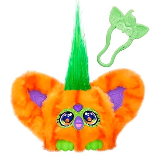 Hasbro Furby Furblets, Boo-Kin, Peluche Electrónico con Sonido, Ojos de Calabaza, Personaje Color Naranja, Coleccionable, Material Seguro y Suave al Tacto, Mini Cómodo Tamaño, Regalo Infantil | Ya disponible en tu tienda friki favorita! En mundofriki.es!