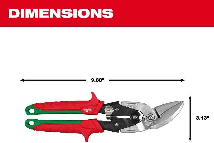 Milwaukee Electric - Right Cutting Offset Aviation Snips
