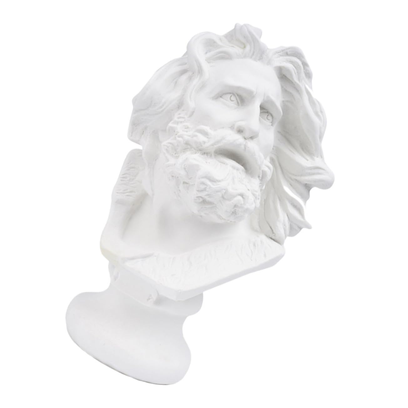 Cabilock 1Pc Men Bust Sculpture Resin Portrait Statue Home Decor for Living Room Multi Functional Art Copy Prop Classic Design for Desktop Ornament and