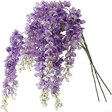 Bassa manutenzione e bellezza: goditi la ghirlanda di fiori di glicine finto senza annaffiare, rimanendo fresca e colorata per stili di vita frenetici e display a lungo termine