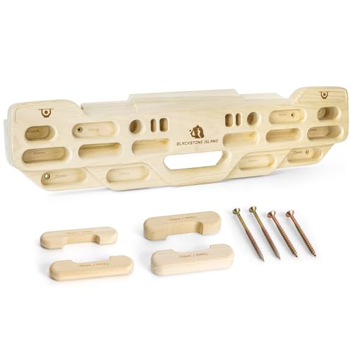 BLACKSTONE ISLAND Hangboard for Rock Climbing Training
