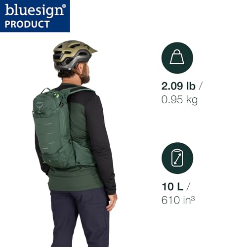 Osprey Raptor 10L Men's Mountain Biking Backpack with Hydraulics Reservoir, Black - Image 4