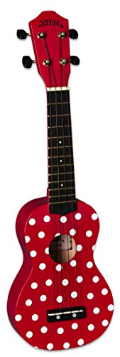 Ukulele- Sopran- Noir by Baton Rouge- Ladybug + Tasche - Les Beatles, Paul McCartney, John Lennon, RIngo Starr, George Harrison Ukulele- Sopran- Noir by Baton Rouge- Ladybug + Tasche