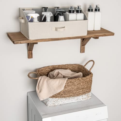 Storageworks Closet Storage Bins, Trapezoid Storage Box, Fabric Bins And Baskets, 3-Pack, Jumbo, Mixing Of Beige, White & Ivory #TOP6