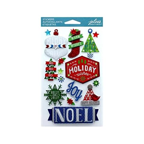 Jolee's Boutique 0015586873450 Jolly Boutique Holiday Words DIM15 , Other Cover