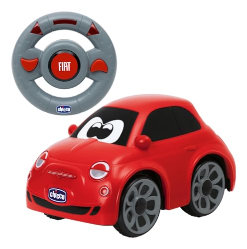 Chicco RC Fiat 500 Voiture contrôlable avec volant à capteur de mouvement