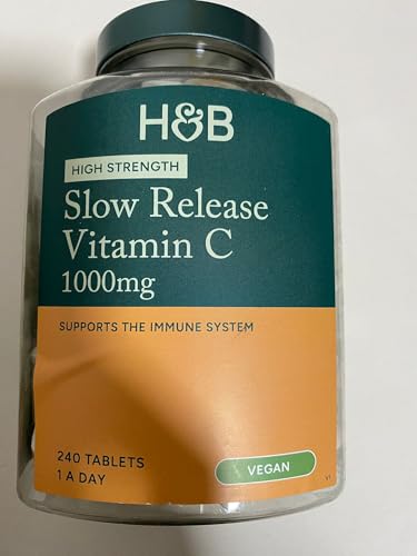 Holland & Barrett Vitamin C 1000mg - High Strength Slow Release Vegan Ascorbic Acid - 240 Tablets (8 Months Supply)